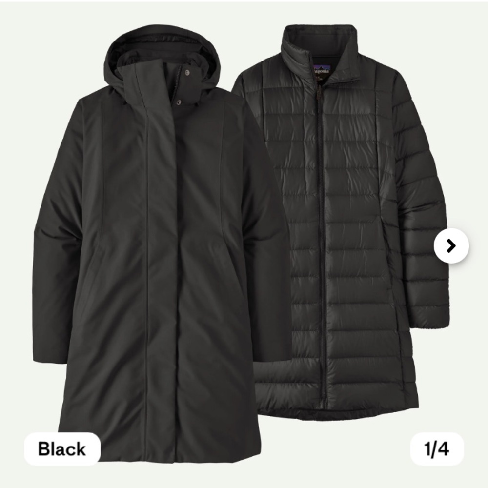 Patagonia women’s tres 3 in 1 parka Size large